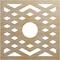 Ekena Millwork Chevron Wood Fretwork Pierced Ceiling Medallion, Birch, 32"OD x 8 1/4"ID x 3/8"T CMWP32X32X0375CHBI - alternate 1